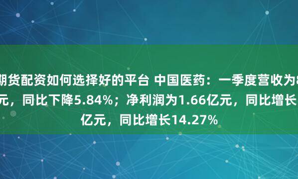 期货配资如何选择好的平台 中国医药：一季度营收为82.63亿元，同比下降5.84%；净利润为1.66亿元，同比增长14.27%