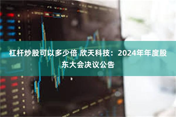 杠杆炒股可以多少倍 欣天科技：2024年年度股东大会决议公告