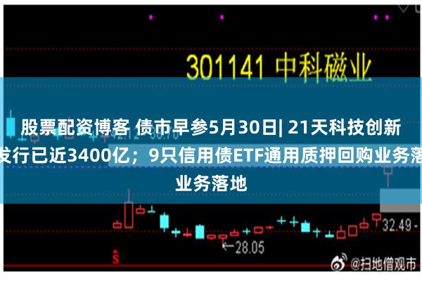 股票配资博客 债市早参5月30日| 21天科技创新债发行已近3400亿；9只信用债ETF通用质押回购业务落地