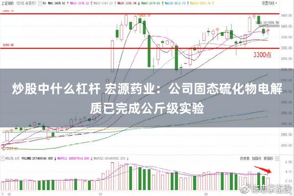 炒股中什么杠杆 宏源药业：公司固态硫化物电解质已完成公斤级实验